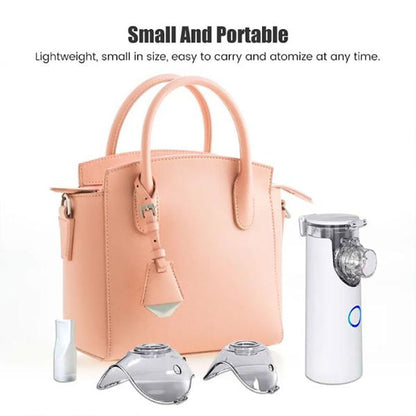 Portable Nebulizer Kit. 2 Masks for Kids and Adults (Cell & Type-C Operated)